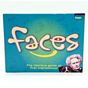 Faces Board Game Buffalo Games Party Game 3–8 Players Complete Ages 10+